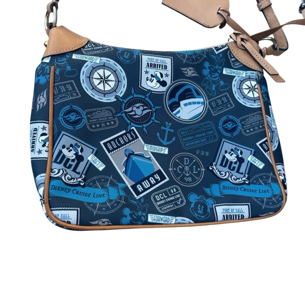 Disney Cruise Line Dooney & Bourke Bag Mickey Mouse Nautical Print - Picture 3 of 8